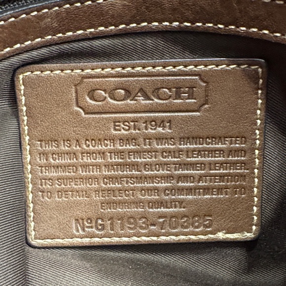 Coach Vintage Dark Brown Leather Bucket Bag - Picture 8 of 9